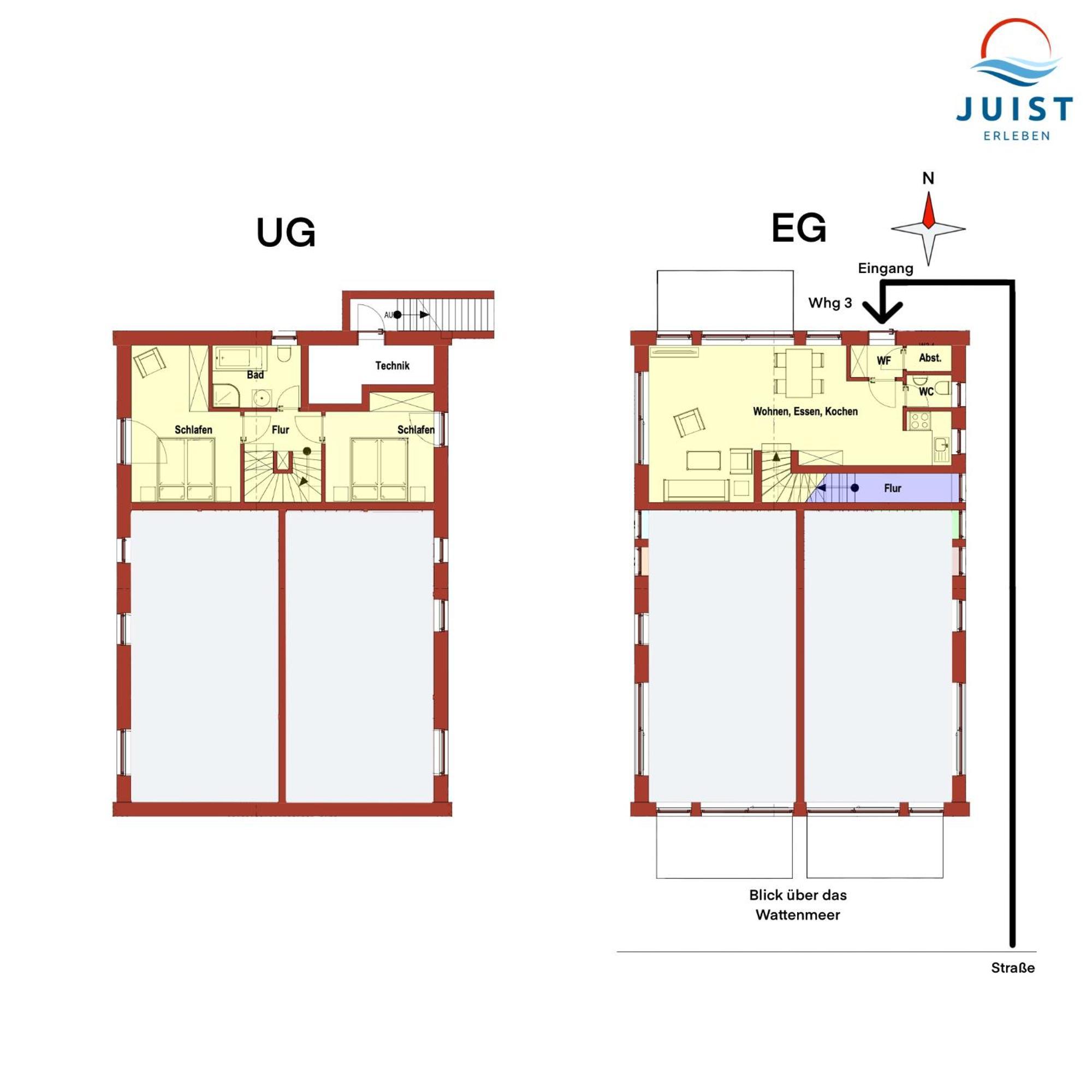 Haus Billstrasse 233 - Wohnung 3 Juist Exterior foto